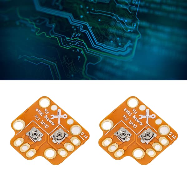 2 STK Gamepad Joystick Drift Reparation PCB Guld 1.9x1.8x0.2cm til PS4 PS5 Xbox One Series S X Controller
