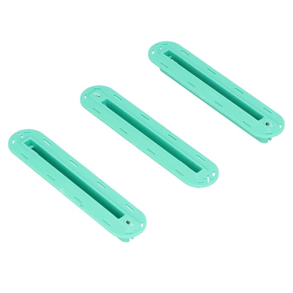 Surfbräda Fenboxplugg 3-pack - Fenkanalbas i plast med skruvar, grön