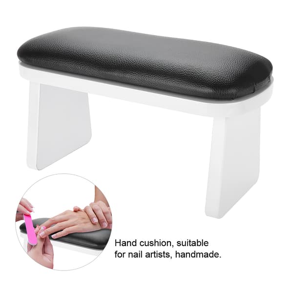 Neglekunst Manicure Håndstøttepude til Armstøtte Manicure Salon Sort