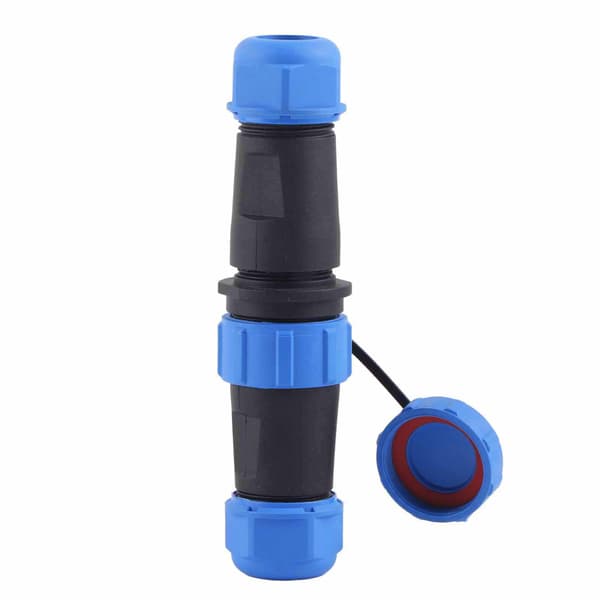 SP21 IP68 3-benet vandtæt plastik luftfartsstik kabelstik inline, 3 ben