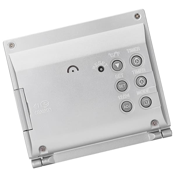 1 Bärbar Vikbar Digital LED Väckarklocka med Temperatur Kalender Snooze