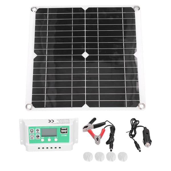 40W 18V Monokrystallinsk Silicium Fleksibelt Solpanel med 20A Solar Ladecontroller til Udendørs Brug