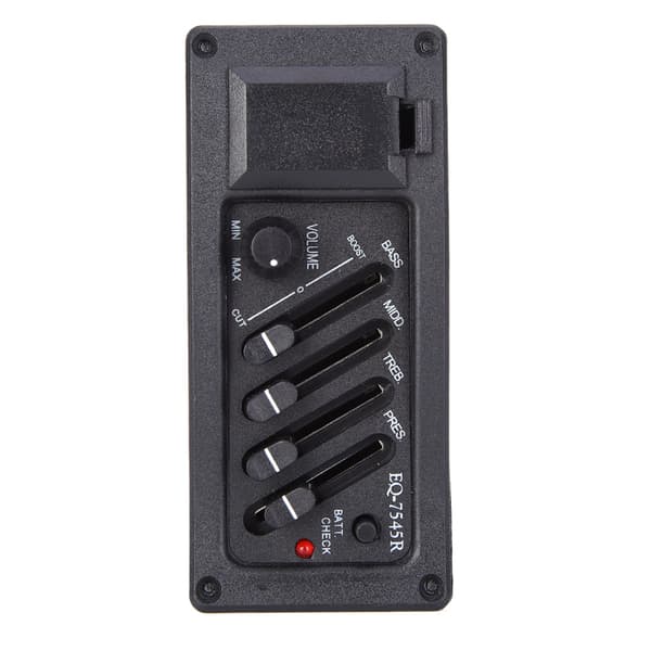 Trä akustisk gitarr pickup EQ 7545R med bas mellan diskant förstärkare