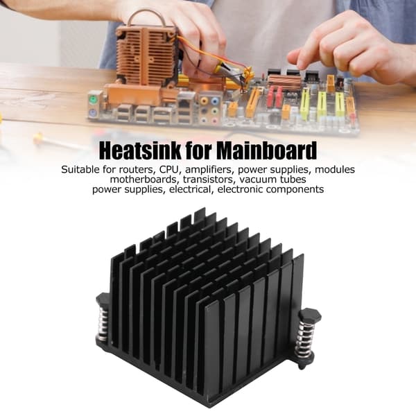 10-pack aluminiumkylfläns för CPU/moderkort/vakuumrör
