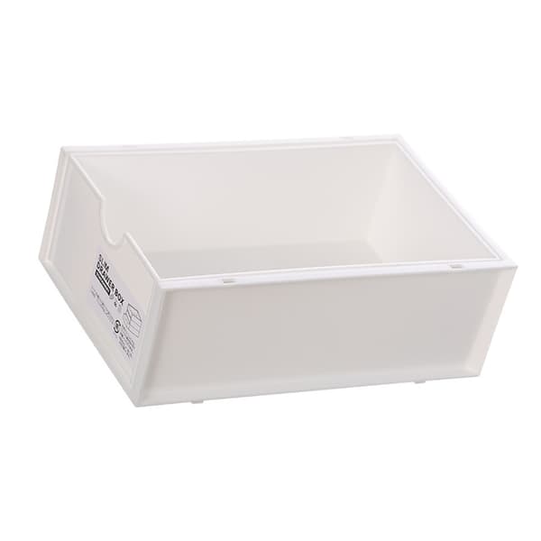 Hvid plastik skrivebords makeup-organizer med skuffe