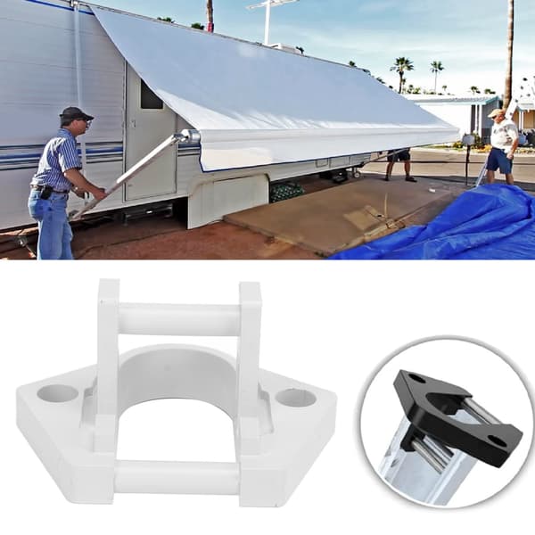 RV Markise Bundfod til Sunchaser II Aluminium Høj Styrke til Dometic Afrundet Hardware