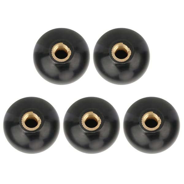5 stk. sorte runde plastgreb M10x35mm reservedele til værktøjsmaskiner