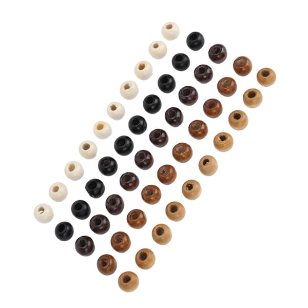 50 st träskäggpärlor DIY eleganta dreadlockspärlor hänge för hårflätning armband halsband