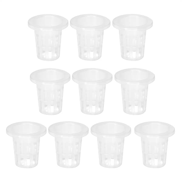 10-pack andningsbara hydroponiska nätkrukor i plast för trädgårds- och balkongplantering
