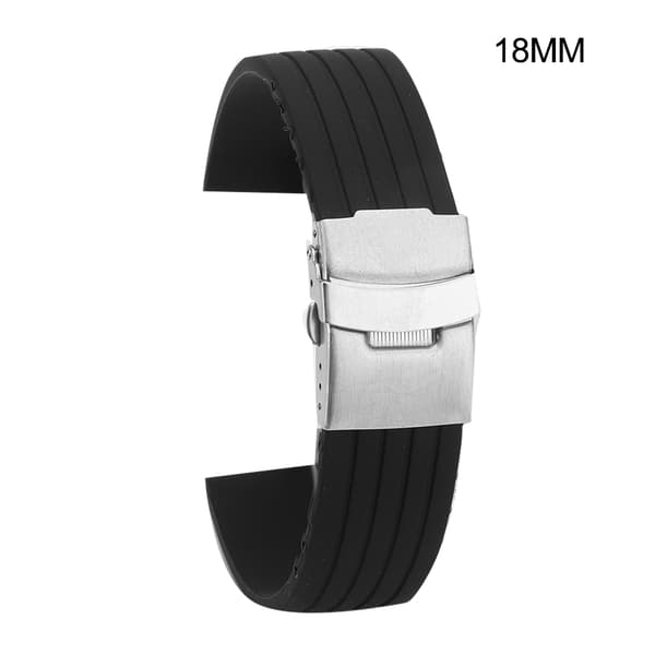 Universal justerbar silikone urrem, erstatningsrem 18mm
