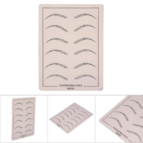 1 st tatueringsövning permanent makeup kosmetisk microblading ögonbrynsträning silikon falsk hud