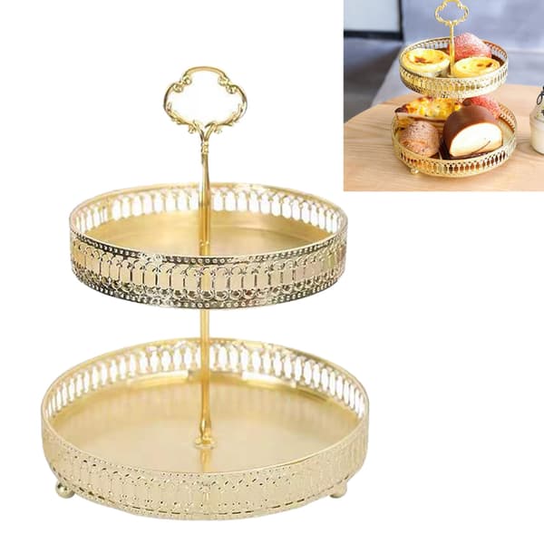 Koppar Guld Dubbellager Bakverktyg Bröllopsdesserttillbehör