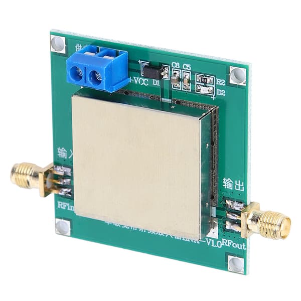 RF Bredband LNA-modul 1-3000MHz, 20dB förstärkning, 12V DC-driven förstärkare