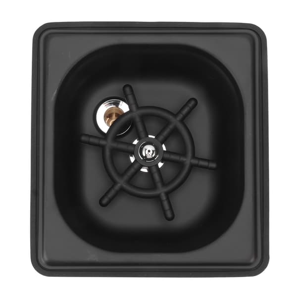 Rustfrit Stål Auto Glas Coaster Bakke til Vask - Sort Lille, Ideel til Cafe, Hotel, Bar, Mælk, Te