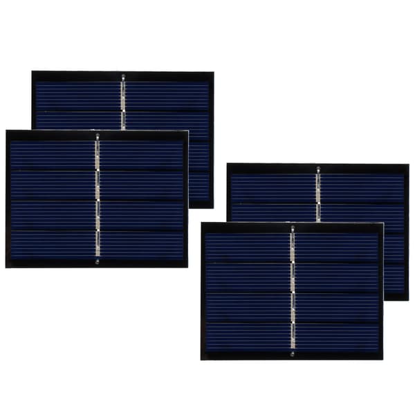 4-pack 0,65W 2V DIY solpanelsmodulsystem för laddning av solcellslampor 60x80mm