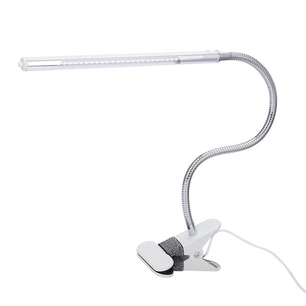 Fleksibel læse-LED-bordlampe med metalslange og klemme USB-interface bordlampe