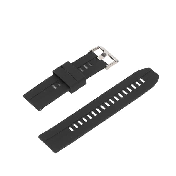 Universal 22 mm silikone quick-release urrem til Realme Watch 2, sort