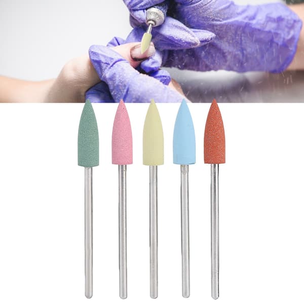 5 stk. / sæt Gummi Neglebor Manicure Pedicure Neglepoleringsbor Tilbehør 152