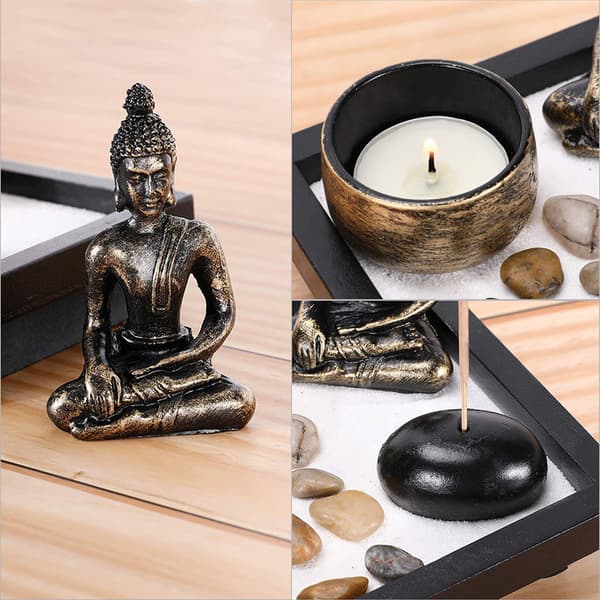Buddha Staty Värmeljushållare Rökelsebrännare Heminredningspresent