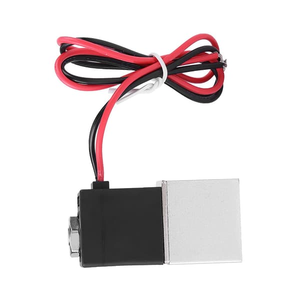12V DC 1/4\" 2-vägs NC Pneumatisk Magnetventil, Aluminium Luftkontroll, 2-pack