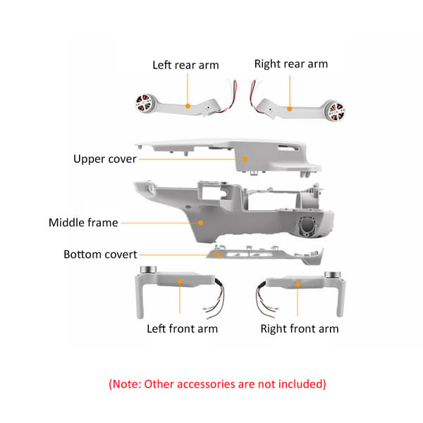 UAV Underside Hus Reservedel til DJI Mavic Mini, Backup Reparationspanel Tilføjelse til Filming Quadcopter