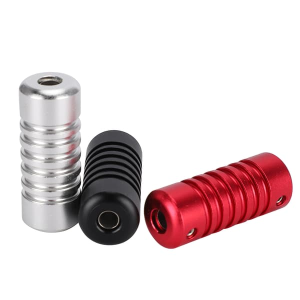 22 mm tatoveringsmaskinegreb i aluminiumslegering (sort, rød, sølv)
