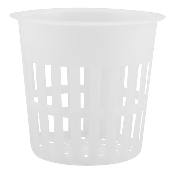 10-pak holdbare hydroponiske netkopper i plast til have- og altanplantning (hvid)