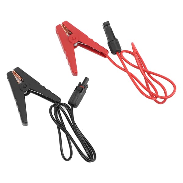 2-pak 12AWG solcellebatteriklemmer, hurtigforbindelse forlængerkabelopladerklemme til panelbilmotorcykel