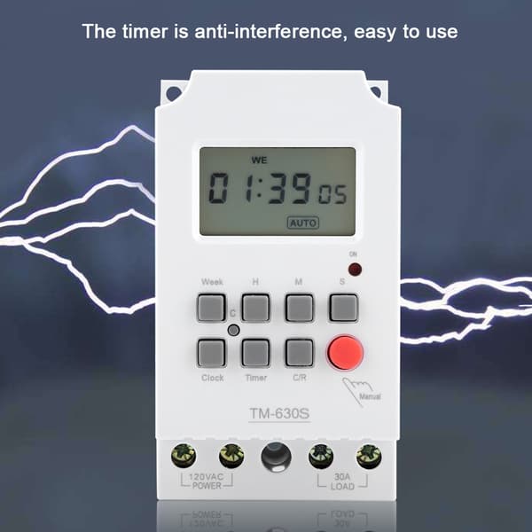 110V Digital Elektrisk Hållbar Programmerbar Smart Timerbrytare Kontroller
