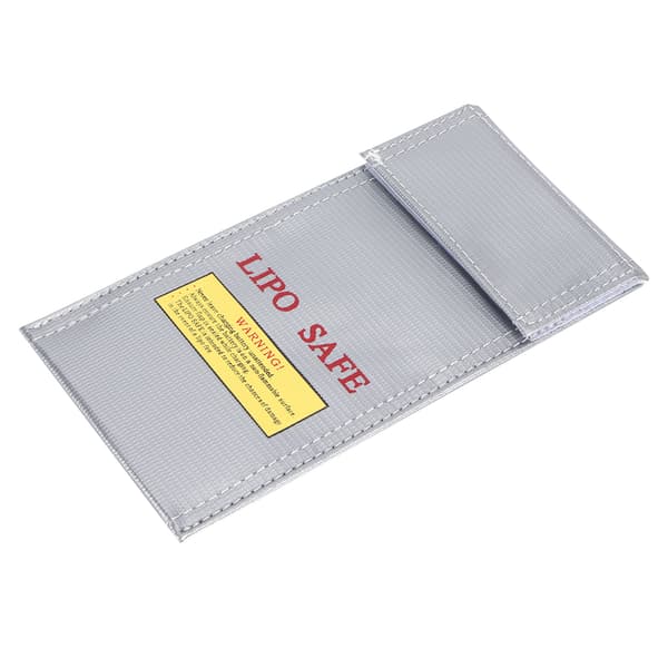 Litiumbatteri Säkerhetsväska Brandsäker Explosionssäker Förvaringspåse Skyddsfodral 10x20cm