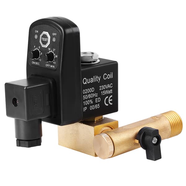 G1/2 DN15 Automatisk Elektronisk Timer Aftapningsventil til Kompressorkondens (230V AC)