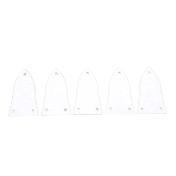 5 st vit 3-håls plast truss rod täckplåtsats för elgitarr bas tillbehör