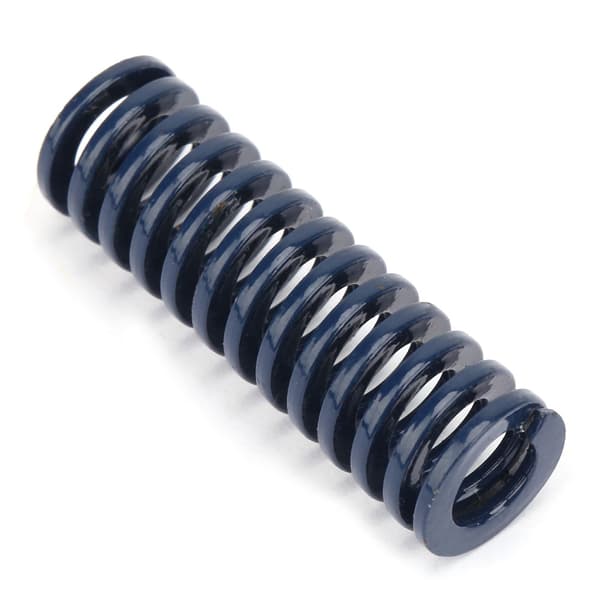 2 stk. blå stålfjeder 10 mm udvendig diameter 5 mm indvendig diameter 50 mm længde præcisionsformfjedre