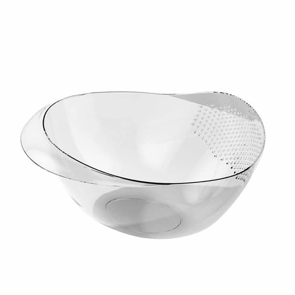 Transparent plast risvaskeskål Multifunktionel dørslag med sidedræn til køkken