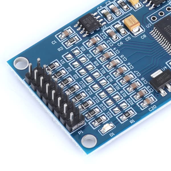 ADS1256 24Bit ADC-modul 8-kanals højpræcisions dataopsamlingskort ABS-kabinet