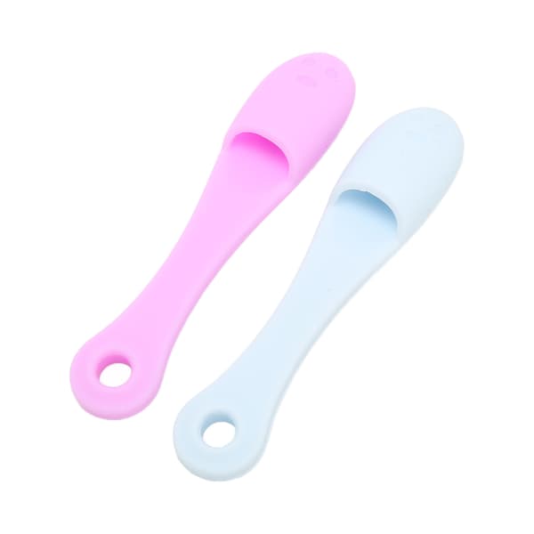 2 stk. Ansigtsrensende silikonehylstre til fjernelse af hudorme og hudmassage til næseporer
