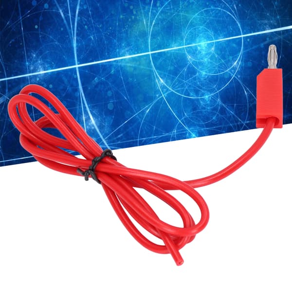 Röda banankontakt testkablar kit 4mm multimeterprober 30VAC-60VDC 19A J.70010
