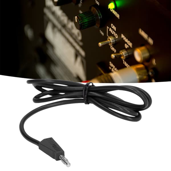 4 mm messing bananstik testledning til lastbilbatterispændingstester, sort PE-kabel