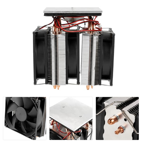 Peltier køler 12V 10A halvleder chiller DIY mini køleskab køleplade sæt