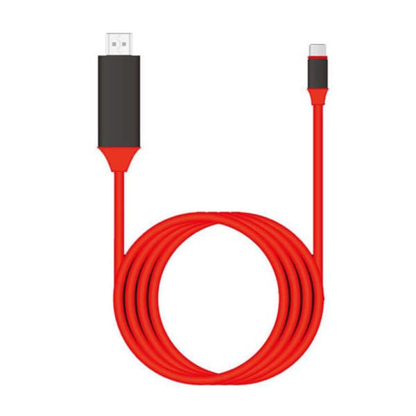 USB-C til HDMI-kabeladapter 2m TPE OFC til telefon PC TV 4K 30Hz Plug Play
