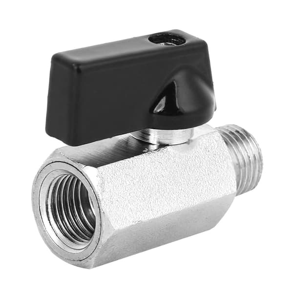 2 st mässing mini luftblåsar kulventil G1/4in pneumatisk kompressortillbehör