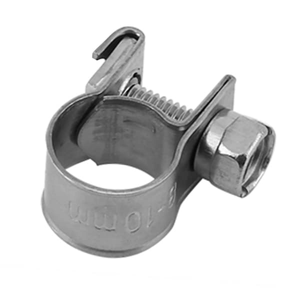 10 stk. rustfri mini slangeklemme brændstofrør 6-20 mm størrelsesmuligheder