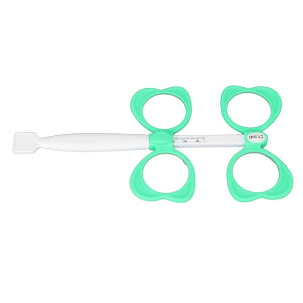 Optisk Flipper Grøn Optometri Plast Flip Linse med 5 Synstestkort til Nærsynstest ±150