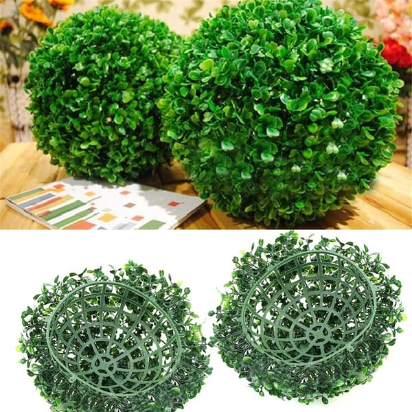 Grön plastmossa boll dekor för hem utomhus bröllopsfest grönska sfär