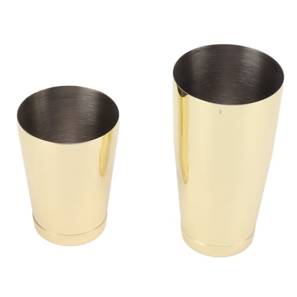 Forgyldt 304 Rustfrit Stål Cocktail Shaker Martini Mixer Sæt
