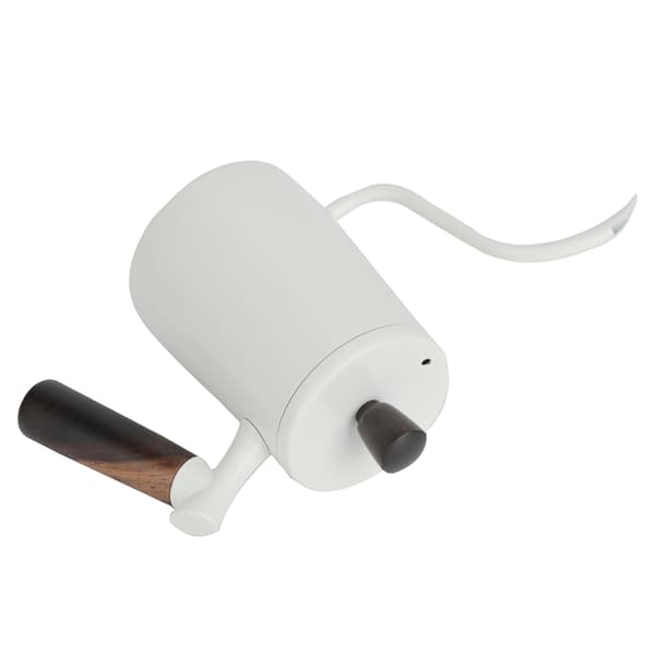 Rustfrit Stål 700ml Bærbar Kaffekedel, Lang Svanehalstud, Pour Over Kaffemaskine, Hjemmecafé, Hvid