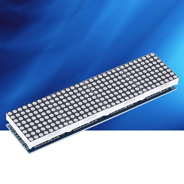 LED Dot Matrix Display Controller Modul, 4-i-1 MCU-kort för gör-det-själv-projekt