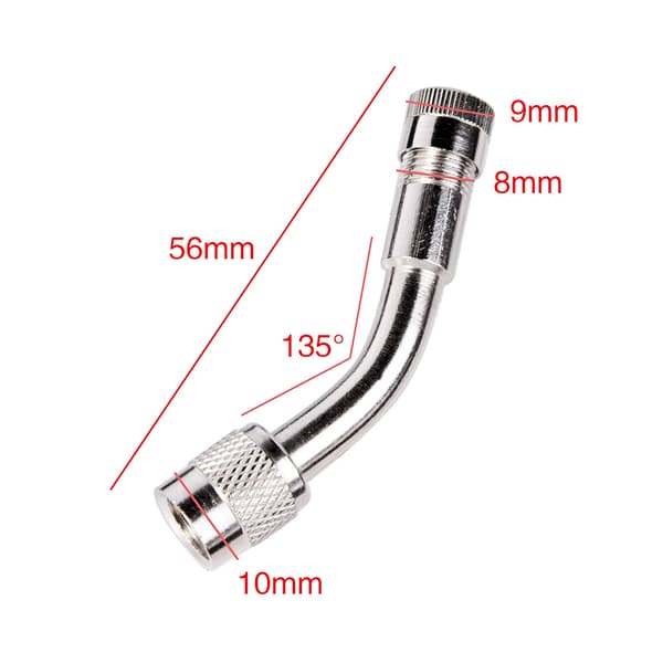 45/90/135 graders bil motorcykel cykel ventiladapter däckslang förlängningsadapter