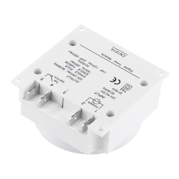 24V Programmerbart Timerrelæafbryder, LCD Digital Mikrocomputer, AC/DC Elektronisk, 7-dages Cyklus