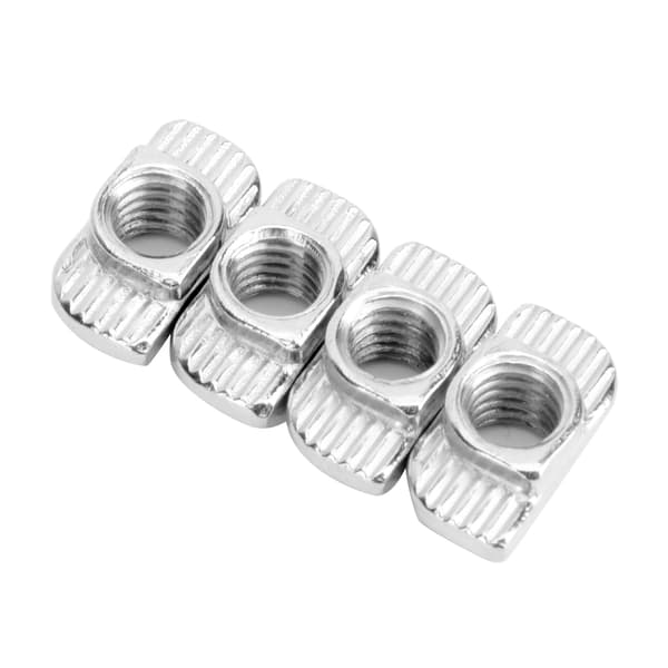 Europeisk Standard T-mutter - M6 Gänga - 30T Glidmutter - 100 Stycken